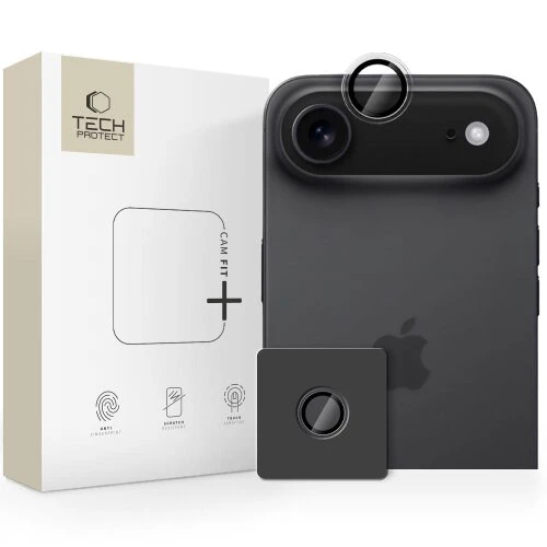 Ochranné sklo na fotoaparát Tech-Protect Camring Fit+ iPhone Air - transparentná