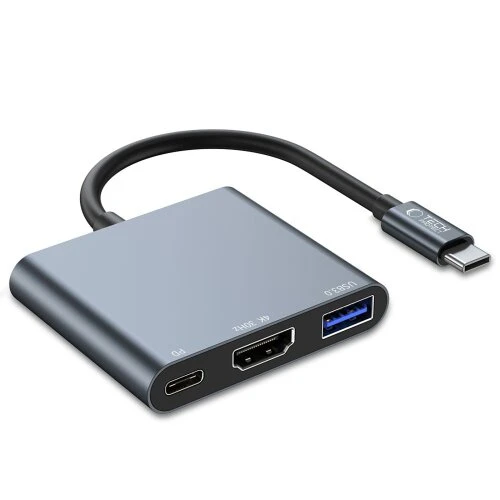 Hub adaptér Tech-Protect V1 3v1 - sivý
