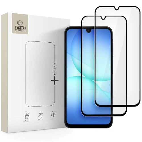 Ochranné sklo Tech-Protect Glass Fit+ Galaxy A16 4G/5G/A26 5G/A17, 2 ks - čierne