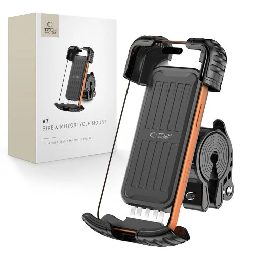 Univerzálny držiak na bicykel/motocykel Tech-Protect V7 - čierny