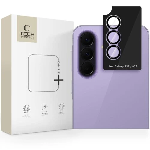Ochranné sklo na fotoaparát Tech-Protect Camring Fit+ Galaxy A37/A57 5G - čierna
