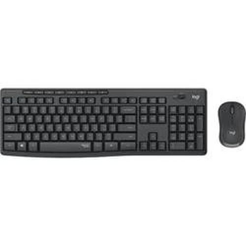Logitech MK295 - tichá bezdrôtová klávesnica a myš, kombo, CZ/SK - grafitová