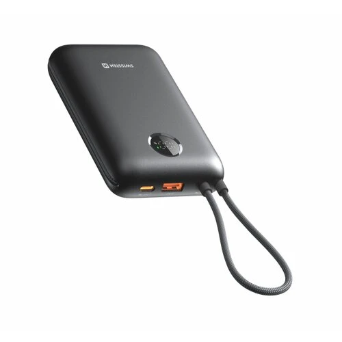 Swissten Powerbanka Voltbox 35W 20000 mAh s USB-C a Lightning káblom - Čierna