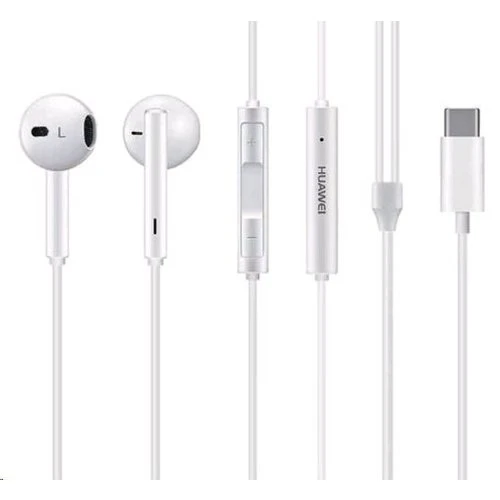 Original Huawei CM33 Type-C Stereo slúchadlá Biele