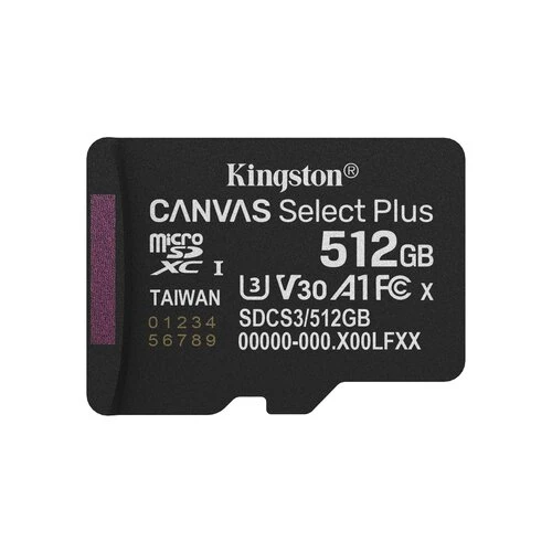 Kingston Canvas Select Plus/Micro SDXC/512GB/UHS-I U3 / Class 10