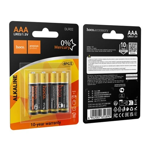 Alkalické batérie HOCO (AAA) 4ks