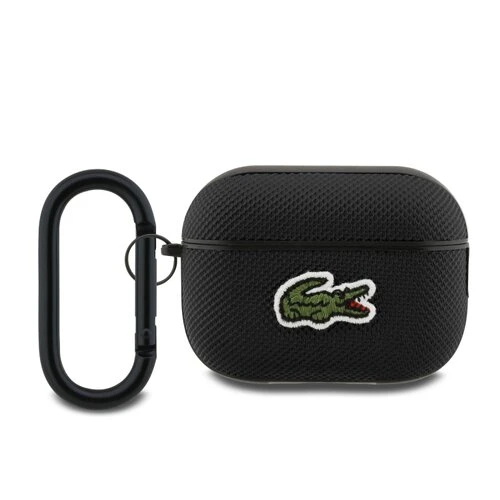 Lacoste Petit Pique Croc Logo Patch Pouzdro pro AirPods Pro 2 Black