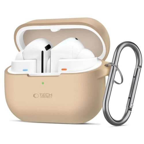 Puzdro Tech-Protect Silicone Hook Samsung Galaxy Buds 3/3 FE/3 Pro - cafe latte