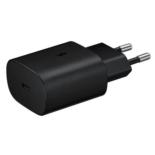 Nabíjací adaptér Samsung EP-TA800EBE Original, Super Fast Charge 25W Power Delivery USB-C Čierny (Bulk)