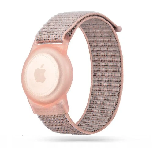 Puzdro Tech-Protect Nylon for Kids Apple AirTag 1/2 - ružové
