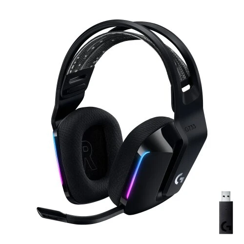 Logitech G733 LIGHTSPEED - bezdrôtový RGB herný headset - čierne