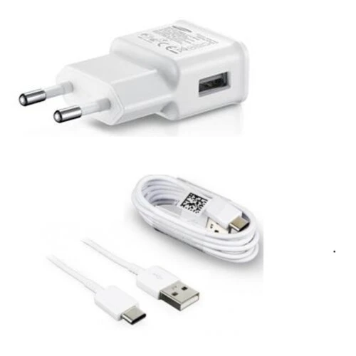 Nabíjačka Samsung EP-TA200EWE 15W + USB-C nabíjací kábel 1.5m Biela (Bulk)