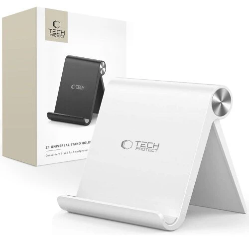 Univerzálny stojan Tech-Protect Z1 na smartfón a tablet - biely