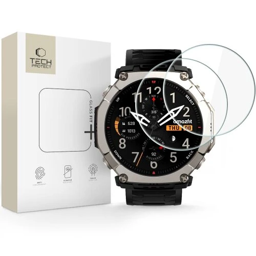 Ochranné sklo Tech-Protect Glass Fit+ Amazfit T-Rex Ultra 2, 2 ks