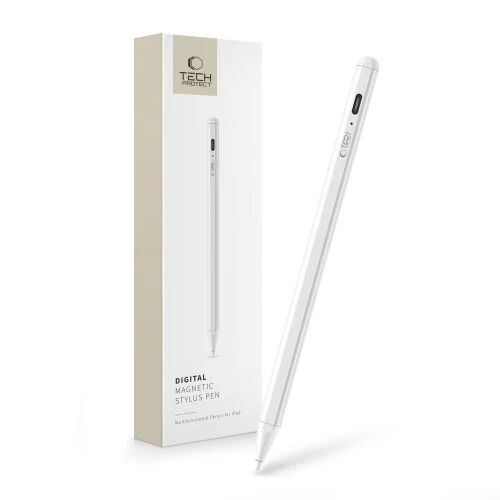 Dotykové pero Tech-Protect Digital Magnetic Stylus iPad - biele