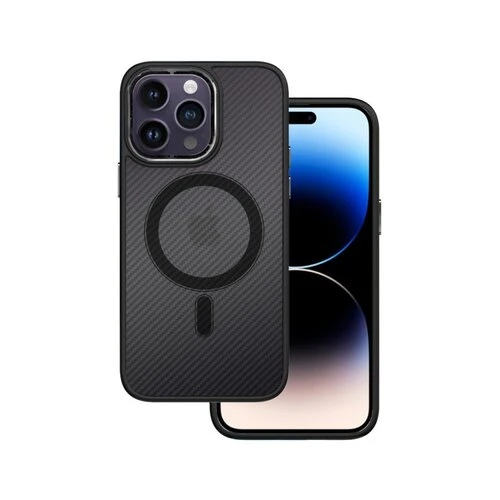 Puzdro Tel Protect Magsafe Carbon iPhone 13, matné - čierne