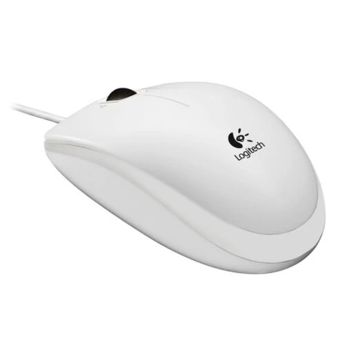 Myš Logitech B100 Optical USB Mouse, bílá