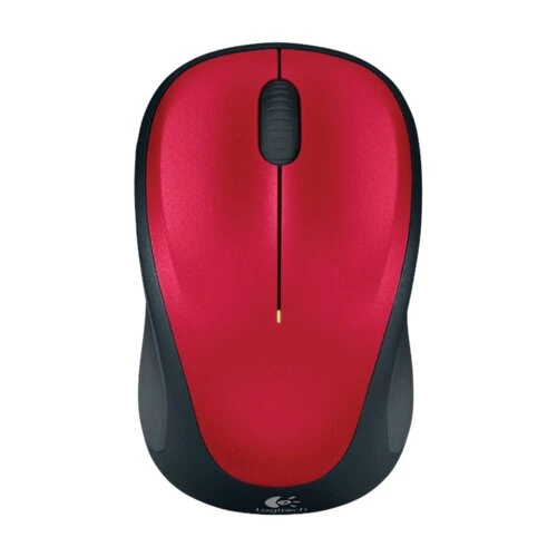 myš Logitech Wireless Mouse M235 nano, červená