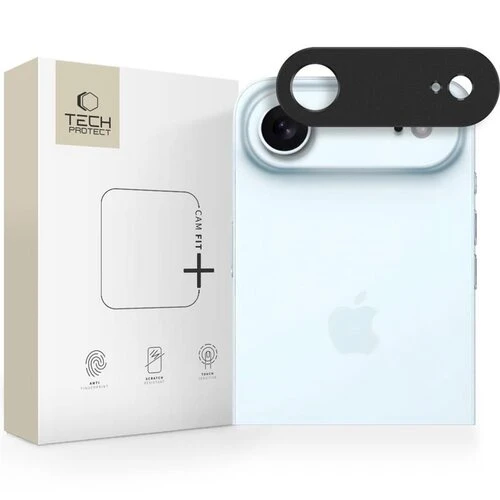 Ochranné sklo na fotoaparát Tech-Protect Camalloy Fit+ iPhone Air - čierna