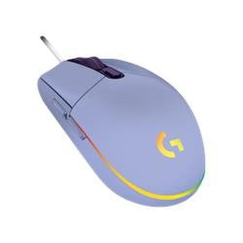 Logitech G102 LIGHTSYNC - herná myš, USB - fialová