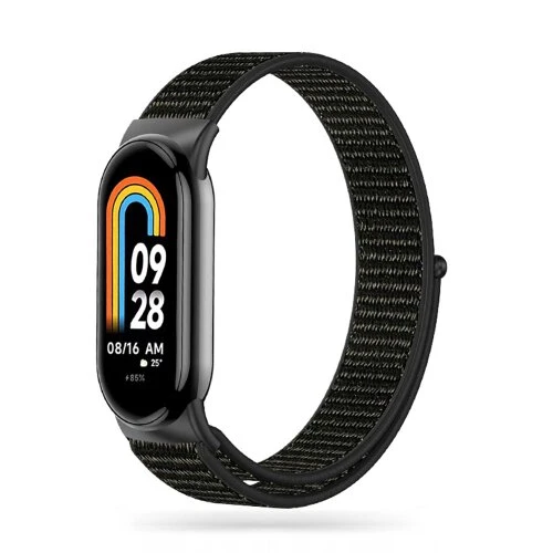 Remienok Tech-Protect Nylon Xiaomi Smart Band 8/9/10/NFC - čierny