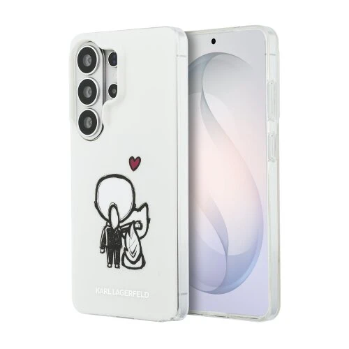 Karl Lagerfeld IML K&CH Back Logo Magnetic Zadní Kryt pro Samsung Galaxy S26 Ultra Transparent