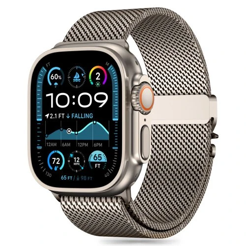 Remienok Tech-Protect Milano Apple Watch 8/9/10/11/SE/Ultra (44/45/46/49 mm) - titanium