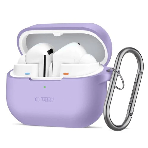 Puzdro Tech-Protect Silicone Hook Samsung Galaxy Buds 3/3 FE/3 Pro - lavender