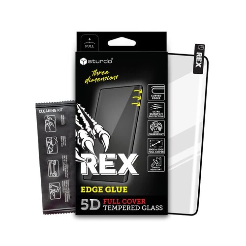 Ochranné sklo Sturdo Rex Xiaomi Redmi Note 13 Pro+ 5G, celotvárové - čierne