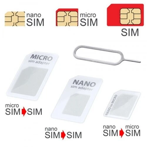 Adaptér SIM UNI 3v1 MobilNET Biely
