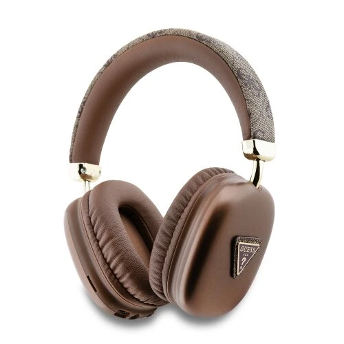 Guess Sluchadlá Bluetooth 4G Triangle Logo Stereo Hnedé