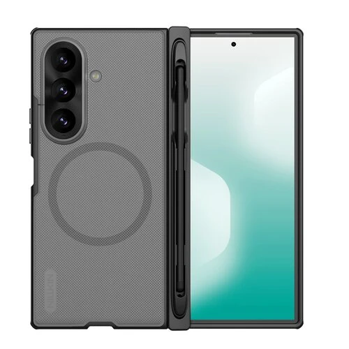 Nillkin Super Frosted FOLD Magnetic Pen Slot Zadní Kryt pro Samsung Galaxy Z Fold 8 Ultra Transparent Black