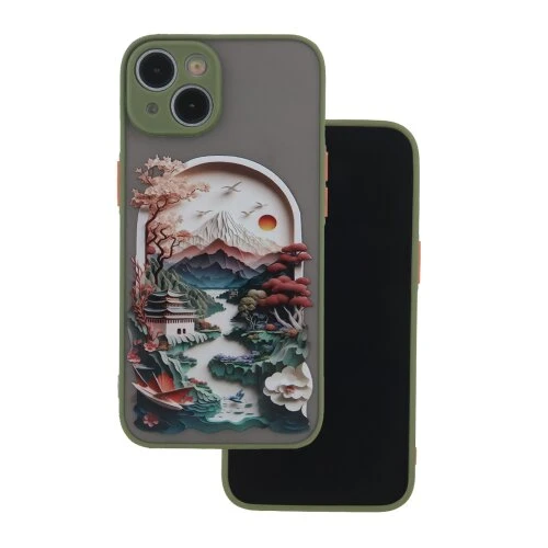 Puzdro Ultra Trendy TPU Samsung Galaxy A05s, vzor krajinka 1 - zelené