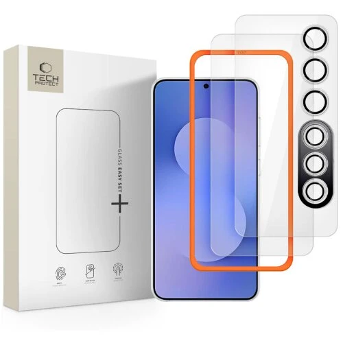 Ochranné sklo Tech-Protect Easy Set+ Galaxy S25 FE, 3 ks