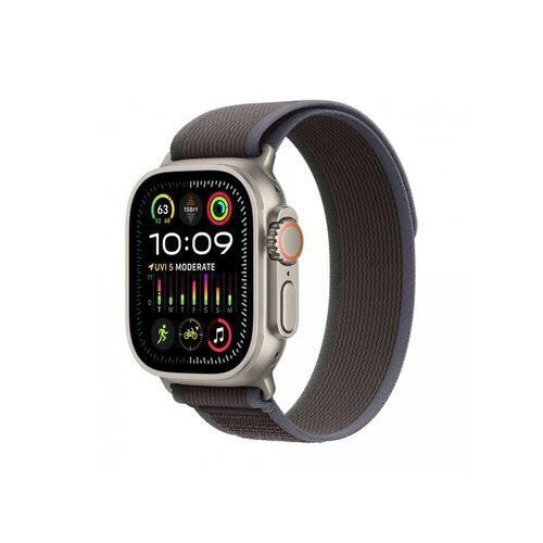 Apple Watch Ultra 2 GPS + Cellular 49mm Natural Titanium Case with Blue/Black Trail Loop - S/M - Trieda A