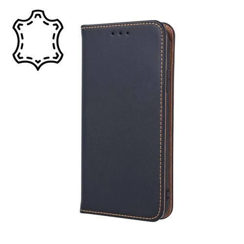 Puzdro Genuine Leather Book Samsung Galaxy S10 - čierne