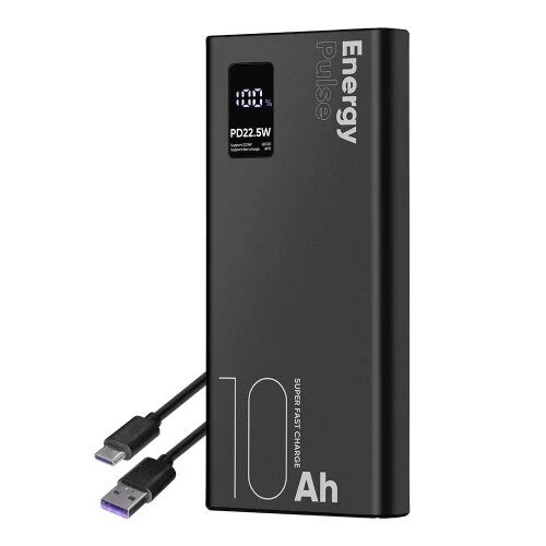 OBAL:ME EnergyPulse Powerbanka 10000mAh 22.5W - Čierna