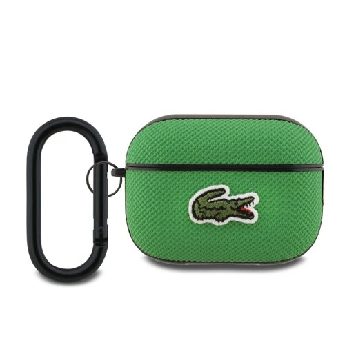 Lacoste Petit Pique Croc Logo Patch Pouzdro pro AirPods Pro 2 Green