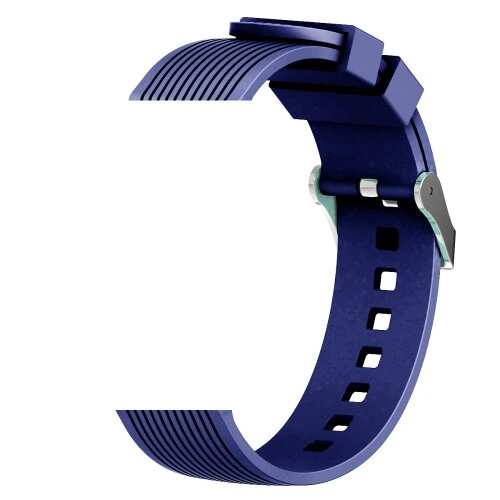 Náramok Devia pre Samsung Galaxy Watch 1,2,3,4,5,6 (20mm), silikónový - tmavo-modrý
