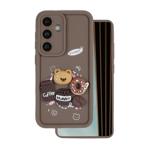 Puzdro Ultra Trendy 3D Samsung Galaxy S25 FE - kávové