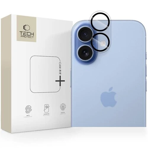 Ochranné sklo na fotoaparát Tech-Protect Cam Fit+ iPhone 17 - transparentná