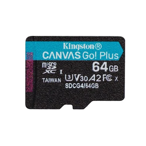 Kingston Canvas Go Plus A2/Micro SDXC/64GB/UHS-I U3 / Class 10