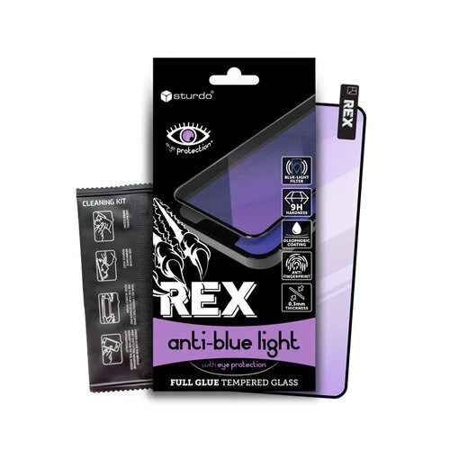 Sturdo Rex Anti-Blue light ochranné sklo iPhone 14 Plus, Full Glue