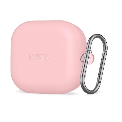 Puzdro Tech-Protect Silicone Hook Samsung Galaxy Buds 4/4 Pro - prachovo-ružový