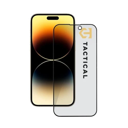 Tactical Glass Shield Privacy Stealth 5D sklo pro Apple iPhone 14 Pro Black