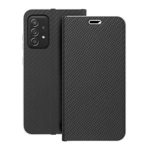 Puzdro Luna Book Carbon Samsung Galaxy A52 5G/A52 LTE ( 4G )/A52s 5G - čierne