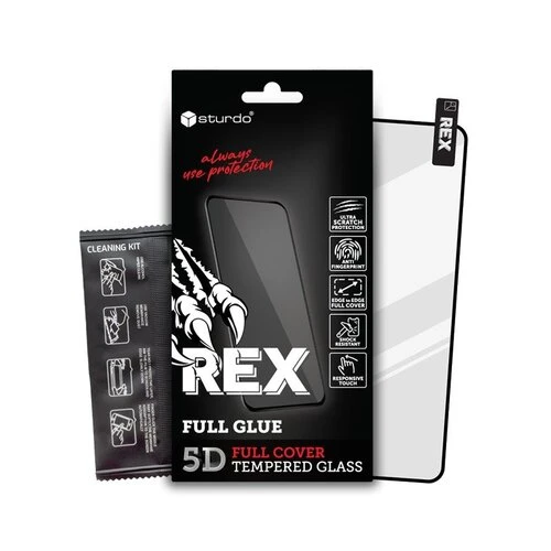 Ochranné sklo Sturdo Rex Samsung Galaxy A17 5G/Galaxy A16 4G/5G, celotvárové - čierne