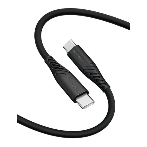 EKO KÁBEL Silikon USB/Lightning 1,2 M 60W Čierna