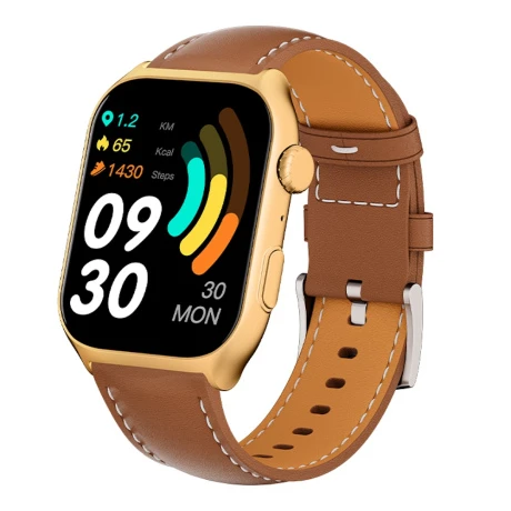 NEOGO Gear 7 Pro smart hodinky, hnedé