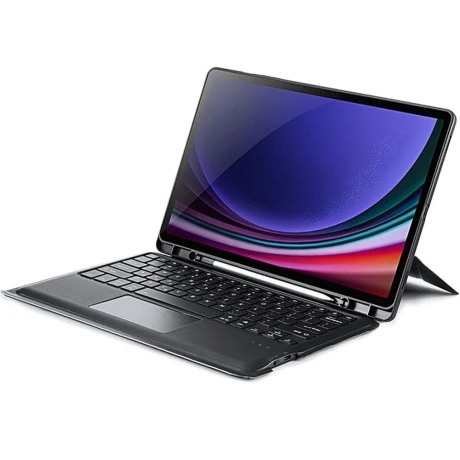 Dux Ducis DK puzdro s klávesnicou na Samsung Galaxy Tab S10 Plus / S9 Plus / S9 FE Plus, čierne